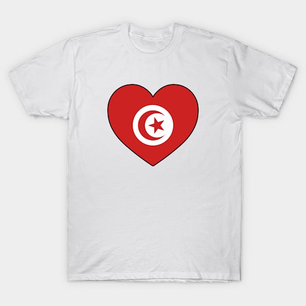 Heart - Tunisia T-Shirt by Tridaak